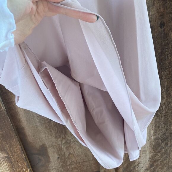 Naked Zebra Cross Neck Chiffon Mini Shift Dress - Picture 5 of 10